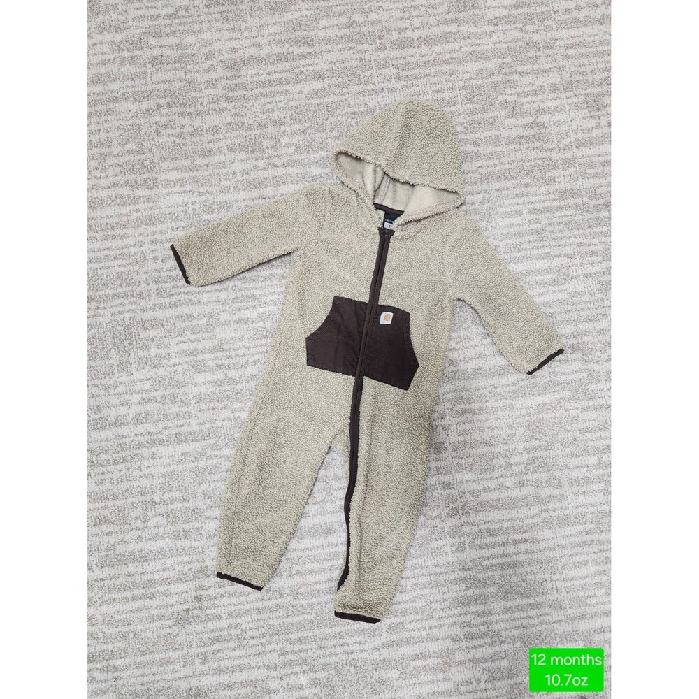 Carhartt Sherpa Fleece Hooded Bunting Snowsuit 12 Months